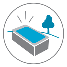 Illustration of swim spa installation