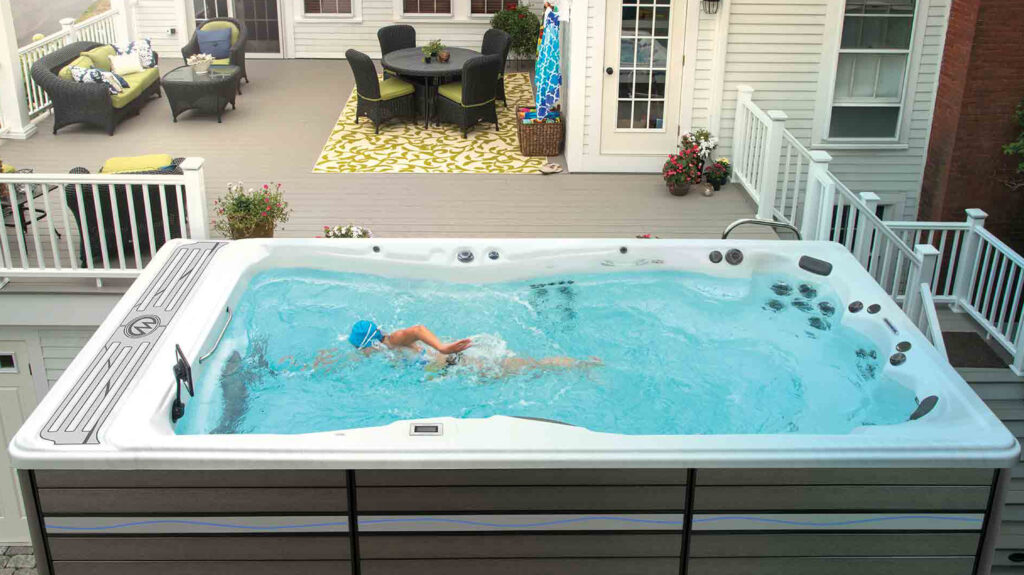 The swim spas: swim in your yard all year long - AquaMagic