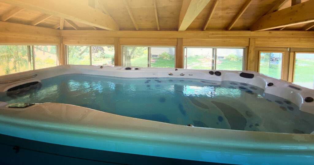 indoor swim spa