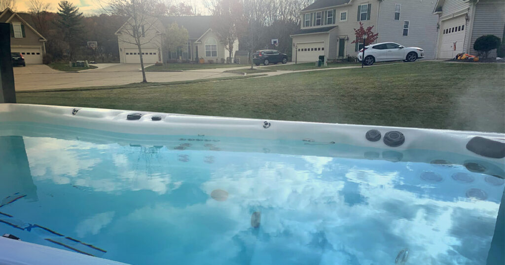 winter maintenance swim spa