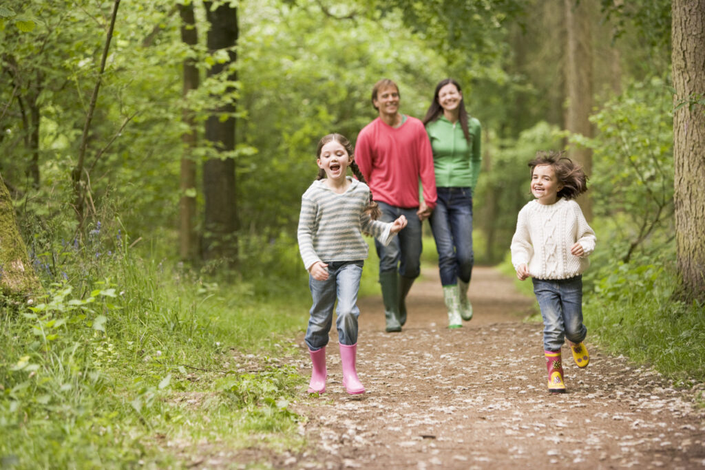 family in park