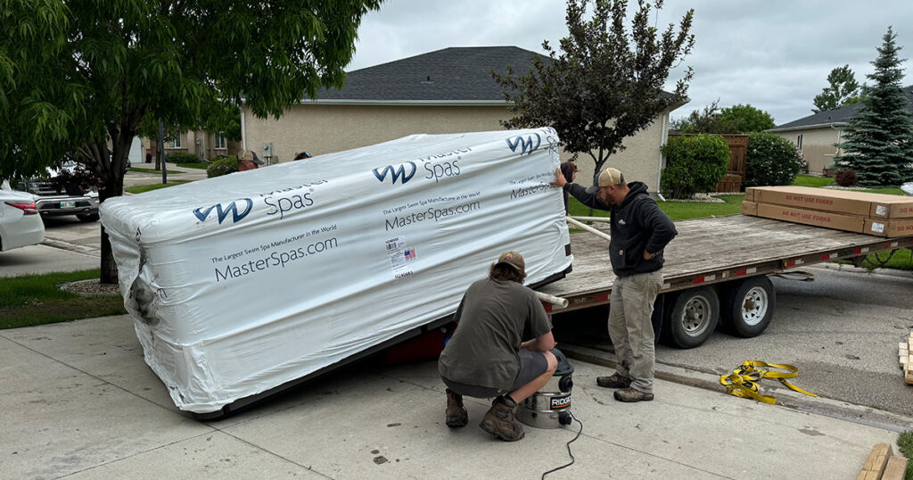 swim spa delivery