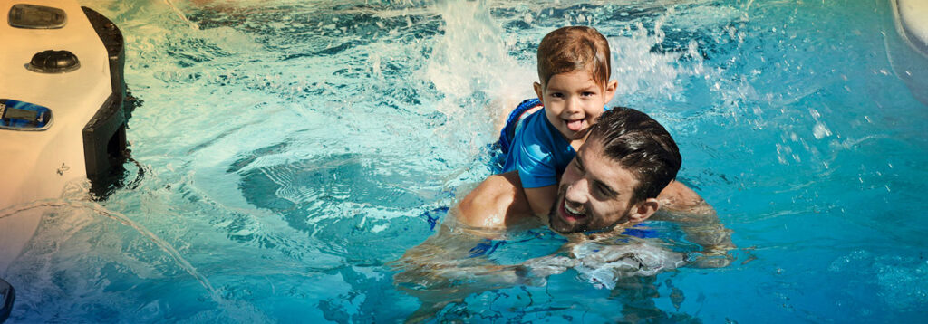 Phelps, family star in new Master Spas video