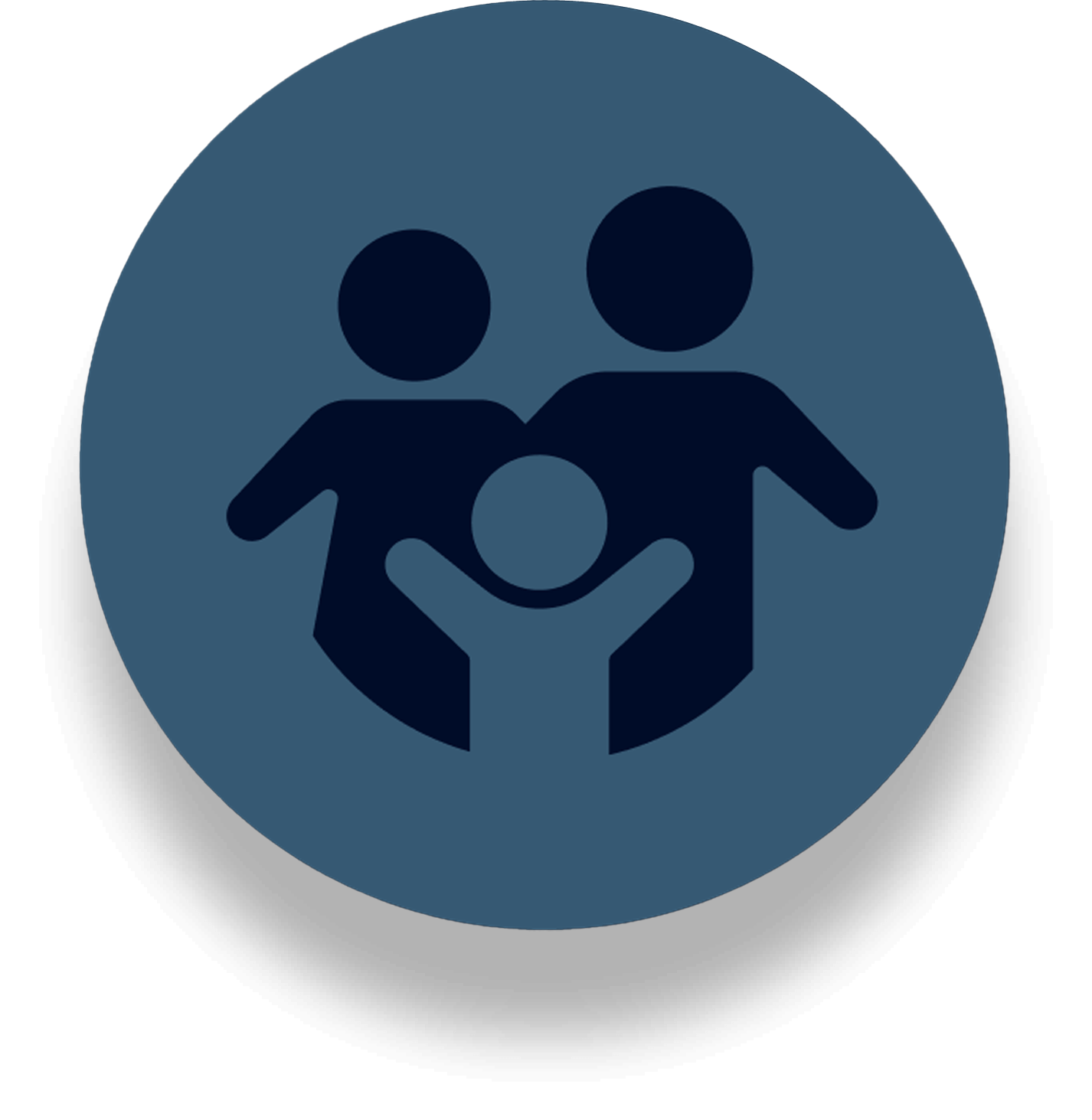 Icon of a three person family.