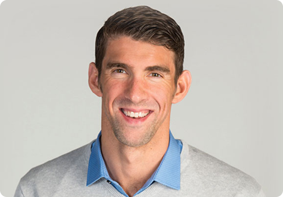 Michael Phelps portrait.